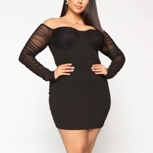New with tags black off the shoulder dress